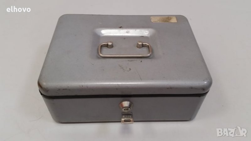 Метална кутия за ценности - сива, снимка 1