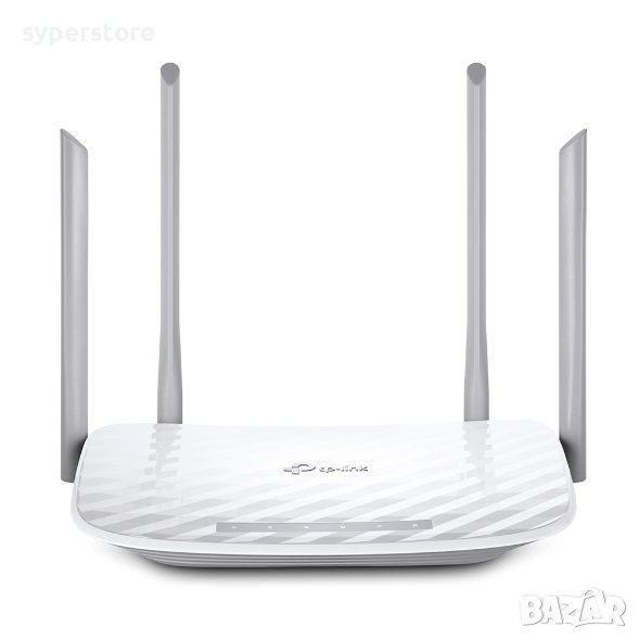 Рутер безжичен  Router TP-Link Archer C50 AC1200 Wi-Fi Dual Band 1200Mbps с 4 мощни външни антени x5, снимка 1