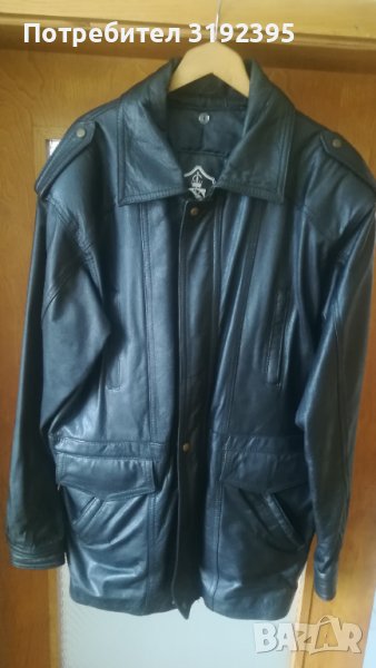 Нова Мъжка кожена шуба, снимка 1