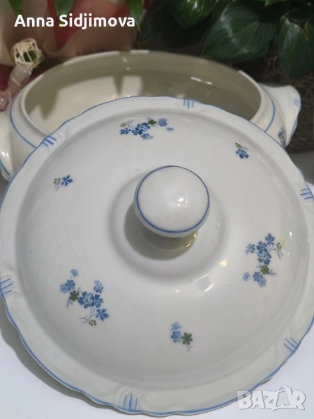 Български порцелан супник, снимка 1