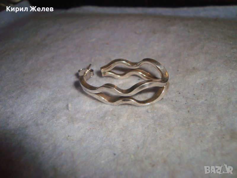 КРАСИВА АРТ СРЕБЪРНА ОБЕЦА СРЕБРО 925 МАЙСТОРСКА ХУДОЖЕСТВЕНА ИЗРАБОТКА 27566, снимка 1