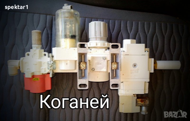 Пневматична (пневмоподготвяща група)( филтър-регулатор+омаслител +разклонител+заглушител), снимка 1