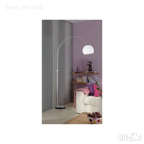 Модерен извит висок лампион, снимка 1