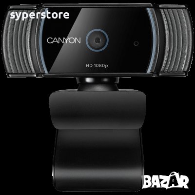 Уеб Камера CANYON CNS-CWC5 Черна 1080p Full HD Вграден микрофон Функциите за автоматично фокусиране , снимка 1