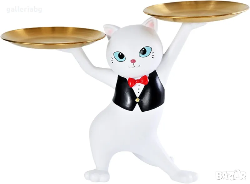 Декоративна статуя на коте поставка, подарък, сувенир, декорация, снимка 1