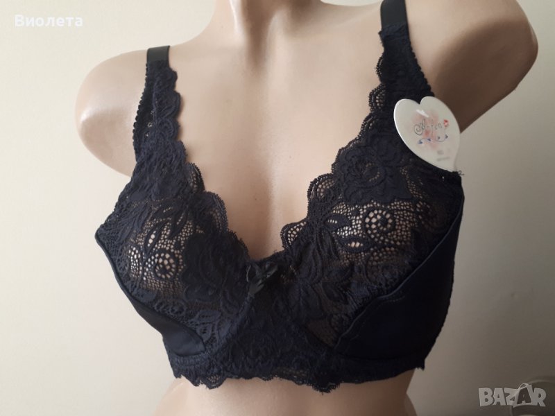 Сутиен  80, 90, 95Д  в черно и бяло, снимка 1