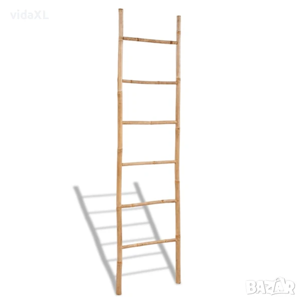 Бамбукова стълба за простиране на кърпи, с 6 стъпала(SKU:41496), снимка 1