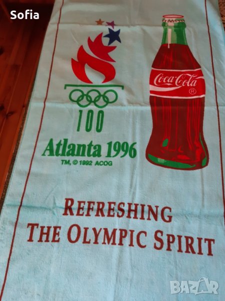Кока Кола колекция/Coca-Cola/ Плаж хавлия - Олимпиада 1996г-колекция Coca-Cola/подарък Нова , снимка 1