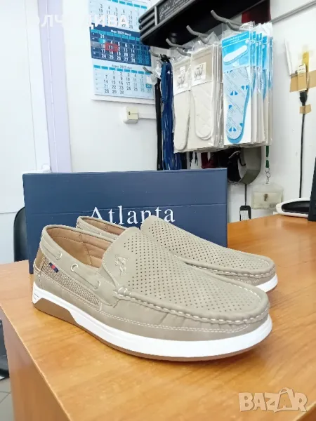 Мъжки мокасини 1216 бежави , снимка 1