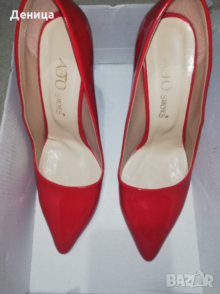 Червени лачени обувки , снимка 1