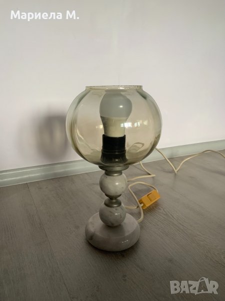 Лампа с мраморна основа, снимка 1