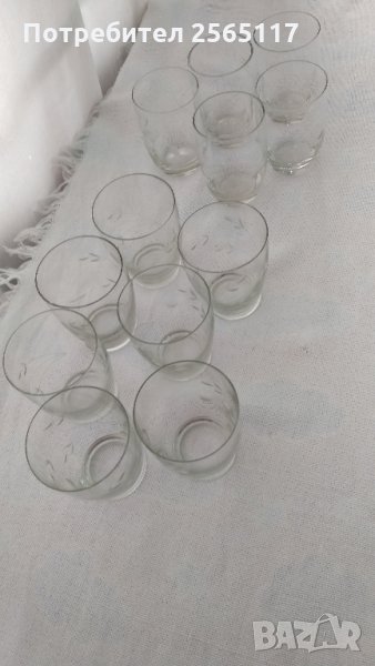 Ръчно гравирани стъклени чàши за ракия, снимка 1