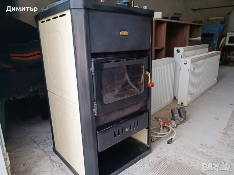 Камина Прити C1B10 с водна риза + радиатори + помпа + UPS, снимка 1