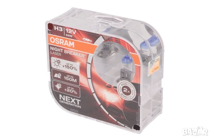 OSRAM H3 Night Breaker Laser 12V халогенни крушки, снимка 1