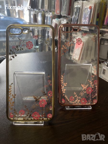Apple iPhone 7 Plus/8 Plus Прозрачен кейс с кант, снимка 1