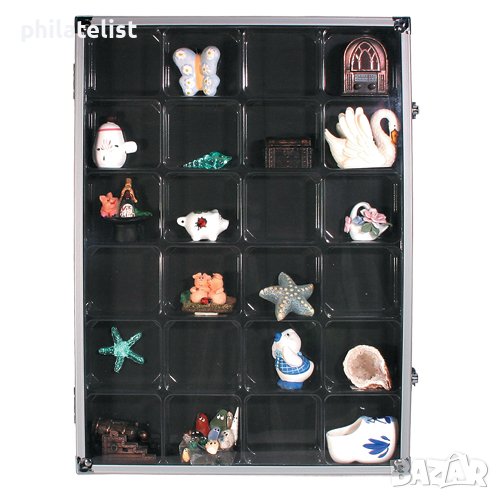 SAFE - Aluminium Витрина разделена на 24 гнезда, снимка 1