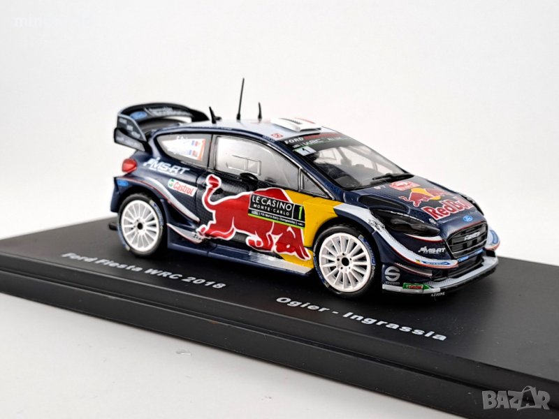 Ford Fiesta WRC n1 Sebasian Ogier Rallye Monte-Carlo 2018 - мащаб 1:43 на DeAgostini нов в блистер, снимка 1