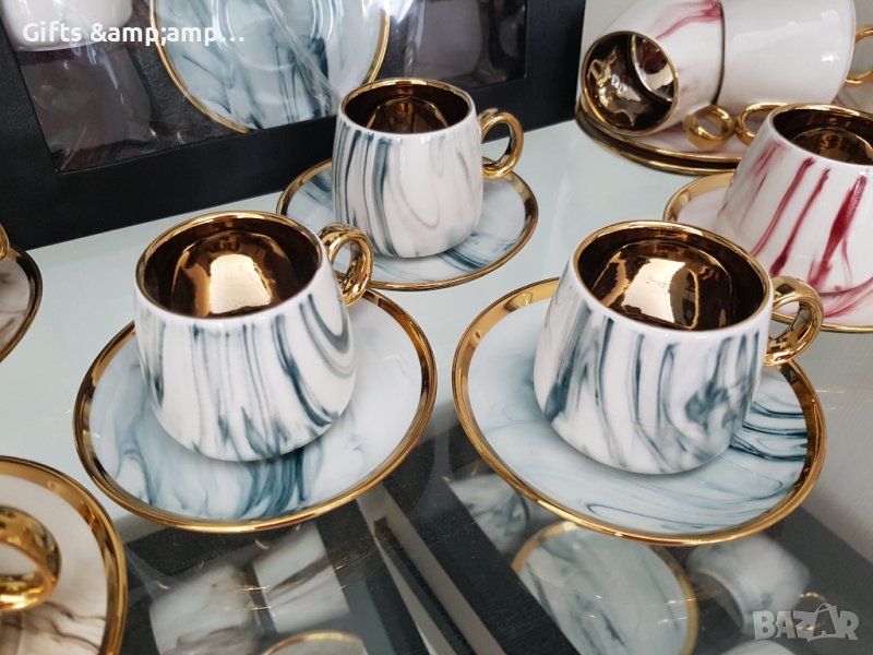 Порцеланов сервиз за кафе - четири цвята, снимка 1