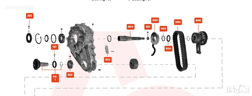 Верига за раздатка мерцедес + плъзгачи, снимка 1