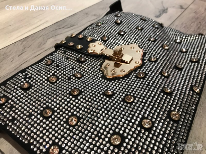 Дамска чанта с кристали, снимка 1