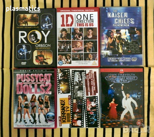 DVD-та – Roy Orbison, One Direction, John Travolta, Pussycat Dolls . . ., снимка 1