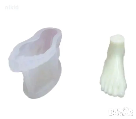 3D Крак стъполо ходило силиконов молд форма фондан шоколад гипс смола свещ декор, снимка 3 - Форми - 48716223