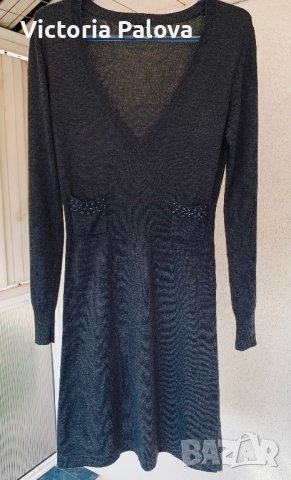 Скъпа италианска  рокля FINERY австр вълна, кашмир