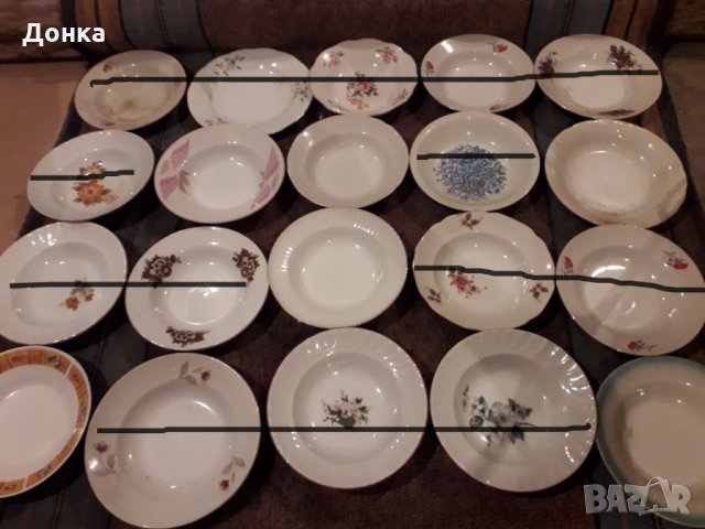 Чинии,чашки,купички стъклени и порцеланови, снимка 11 - Чинии - 33941264