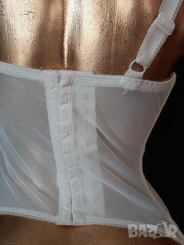  Triumph 80 D Корсет мрежа цвят шампанско, снимка 3 - Корсети, бюстиета, топове - 29223863