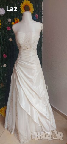 бюджетна сватбена булчинска рокля с обем, снимка 1 - Сватбени рокли - 42101888