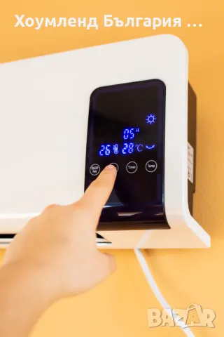 Икономична печка за стена тип конвектор с дистанционно, снимка 4 - Отоплителни печки - 48770186