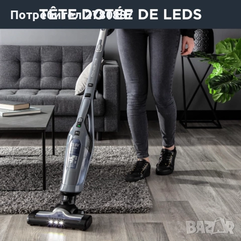 Вертикална безжична прахосмукачка Rowenta Dual Force 2 in 1 , снимка 5 - Прахосмукачки - 52256473