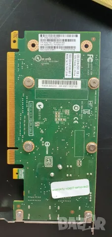 NVIDIA Quadro NVS 310 512MB DDR3, 2x DP, Low Profile, 24 м. гаранция, снимка 6 - Видеокарти - 56336239