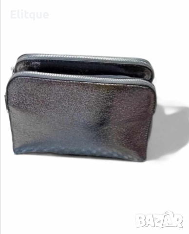 Елегантна дамска чанта за през рамо с 3 отделения с цип и дълга дръжка, снимка 3 - Чанти - 52861224