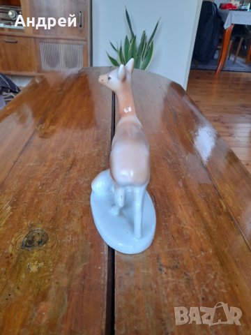 Стара порцеланова фигура,сърничка #2, снимка 5 - Антикварни и старинни предмети - 39296630