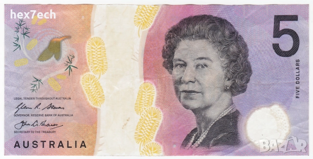 ❤️ ⭐ Австралия 2016 5 долара полимер ⭐ ❤️, снимка 2 - Нумизматика и бонистика - 52145591