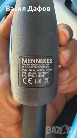 Кабел Type 2 Mennekes 32А 7.5метра 7kw/22kw Tesla зареждане електрически, снимка 2 - Аксесоари и консумативи - 55879327