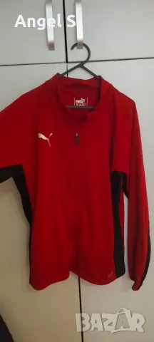 Червен спортен суичър Puma, снимка 5 - Спортни дрехи, екипи - 56167982