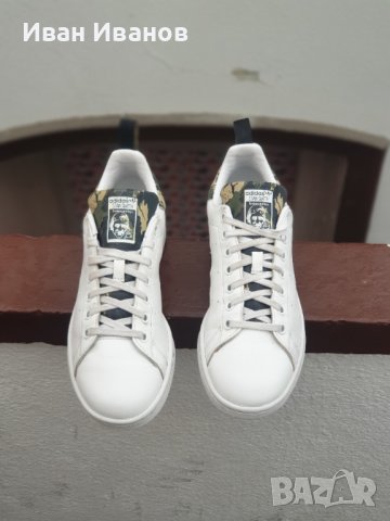 маратонки   adidas Originals Stan Smith White Camo номер 41, снимка 2 - Маратонки - 37315265