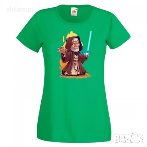 Дамска тениска Star Wars Obi Wan Игра,Изненада,Подарък,Геймър,, снимка 7 - Тениски - 36789346