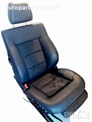 Предна лява седалка, черна кожа, за Mercedes W212 2.2 CDI (2012) , снимка 2 - Части - 53885787