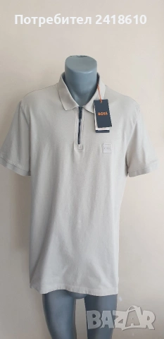 Hugo Boss Passerzip Pique Pima Cotton Slim Fit Mens Size 2XL НОВО! ОРИГИНАЛ Мъжка Тениска!, снимка 9 - Тениски - 53918058