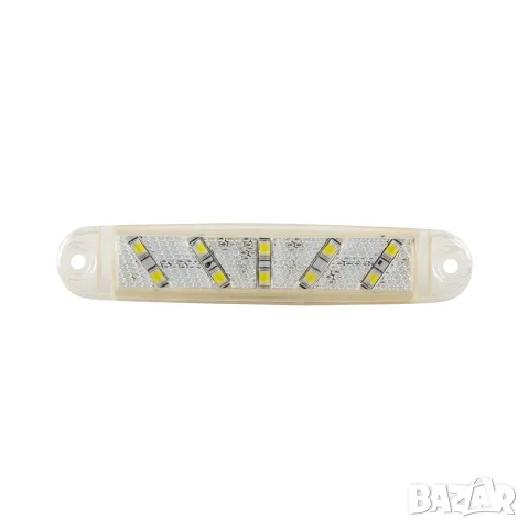 LED габарит 10 LED 100 mm 12-24V с бяла светлина