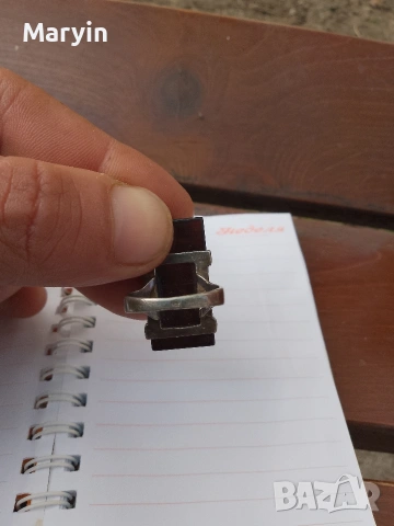 сребърен пръстен скамак