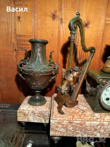 Каминен часовник , снимка 15 - Антикварни и старинни предмети - 54246649