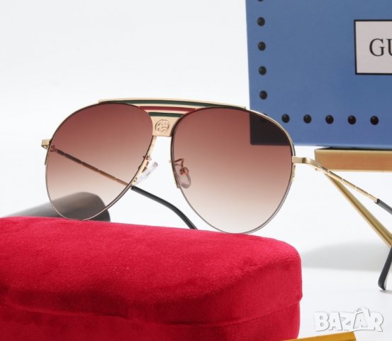 Унисекс слънчеви очила GUCCI мъжки дамски в Слънчеви и диоптрични очила ...