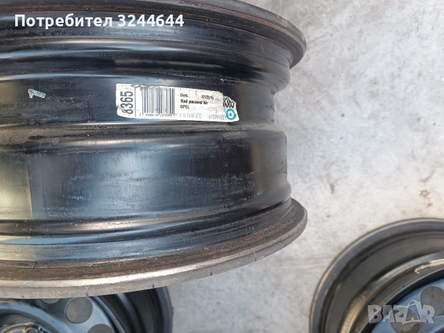 Железни джанти 15 4х100 Опел , снимка 7 - Гуми и джанти - 54305584