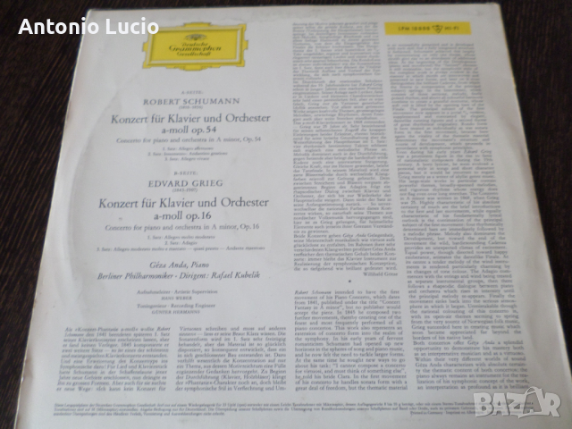Robert Schumann - Edvard Grieg - Piano Concertos, снимка 2 - Грамофонни плочи - 44693519