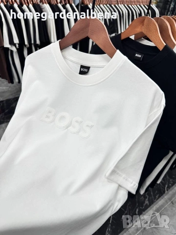 Мъжка тениска Hugo Boss – Premium Quality | Черно и Бяло, снимка 2 - Тениски - 54317556