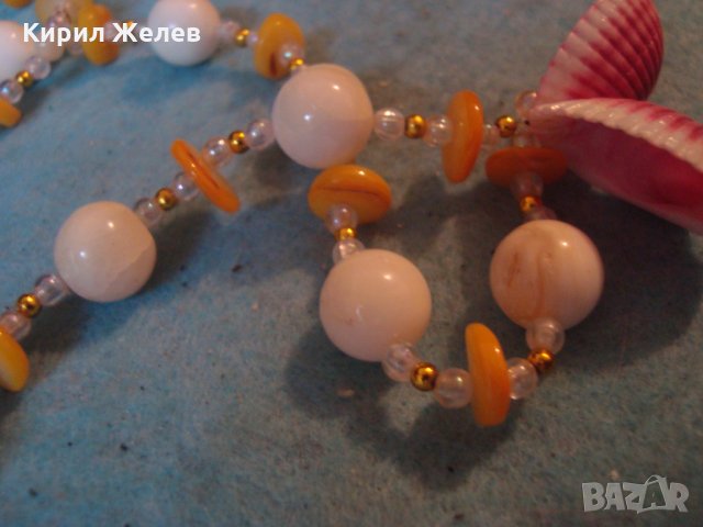 ФЕШЪН АРТ КОЛИЕ от НАТУРАЛНИ СКЪПОЦЕННИ КАМЪНИ МИДИ и МЪНИСТА РЪЧНА МАЙСТОРСКА ИЗРАБОТКА 6743, снимка 10 - Колиета, медальони, синджири - 35100768